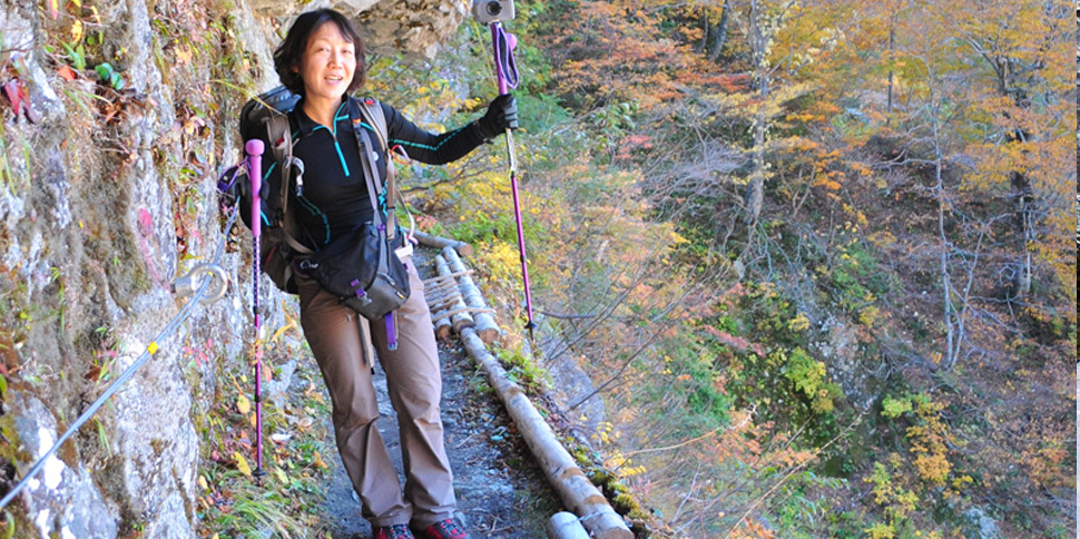 レディストレッキングポール、On Anise